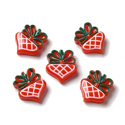 Christmas Opaque Resin Cabochons RESI-K019-32-1