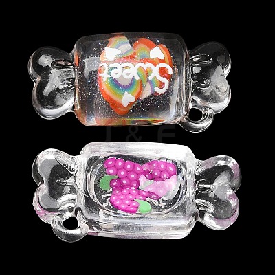 Transparent Resin Pendants CRES-Z003-01-1