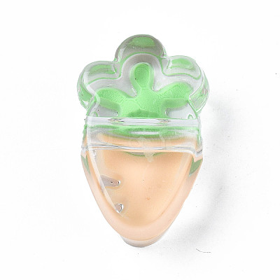 Transparent Acrylic Enamel Beads LS-OACR-N130-025-03-1