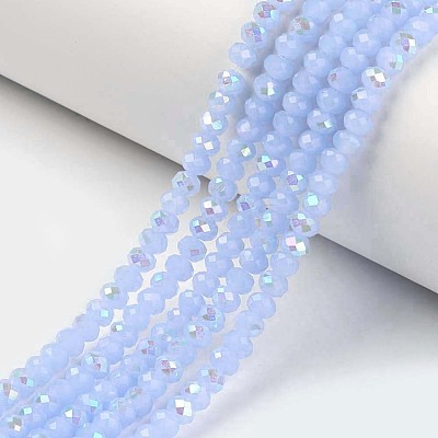 Electroplate Glass Beads Strands EGLA-A034-J2mm-L03-1