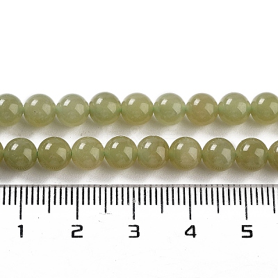 Natural Nephrite Jade/Hetian Jade Beads Strands G-NH0005-030D-1