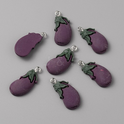 Opaque Resin Pendants FIND-CJC0003-40P-1