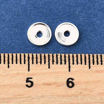 Flat Round Brass Beads KK-L230-04S-1