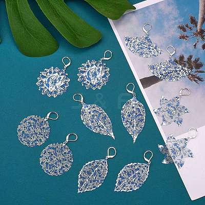 DIY Flower Drop Earring Making Kit DIY-SZ0008-53-1