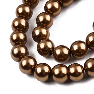 Baking Paint Glass Pearl Bead Strands HY-Q003-3mm-30-1
