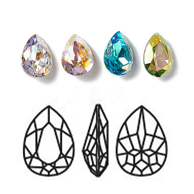 K9 Glass Rhinestone Cabochons RGLA-J024-B-LA-1