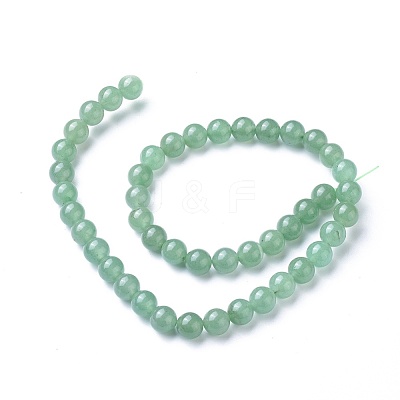 Natural Green Aventurine Beads Strands X-GSR024-1