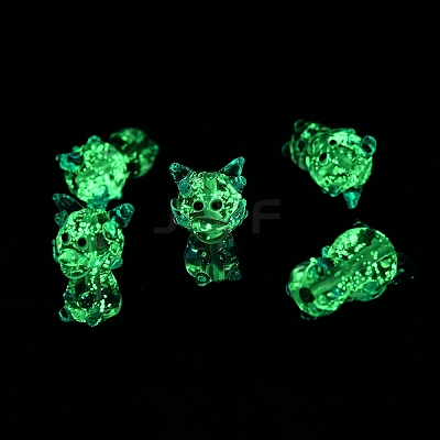 Luminous Handmade Lampwork Beads Strands LAMP-Z007-03G-1
