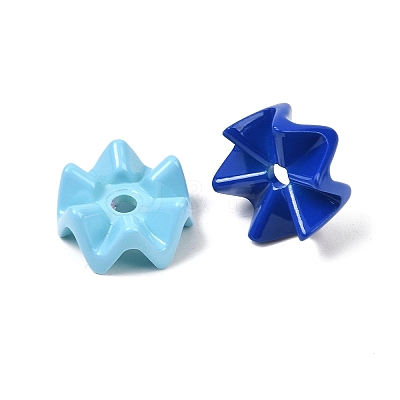 Opaque Acrylic Beads OACR-H058-19-1