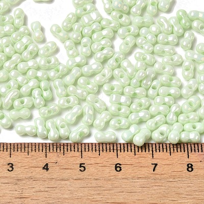 Opaque Colours Luster Glass Seed Beads SEED-B001-01A-10-1