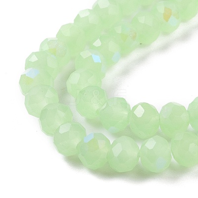 Electroplate Glass Beads Strands EGLA-A034-J8mm-L04-1