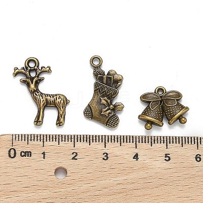 Christmas Mixed Style Tibetan Style Alloy Pendants TIBEP-F040-02AB-1