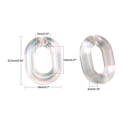 Transparent Acrylic Linking Rings PACR-R246-061B-1