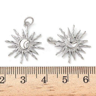 Natural White Shell Pendants KK-D502-20P-1