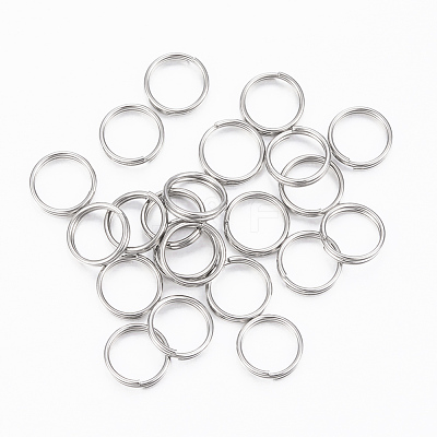 Tarnish Resistant 304 Stainless Steel Split Rings STAS-H413-05P-C-1
