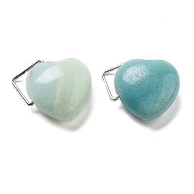 Natural Flower Amazonite Pendants G-K371-02P-07-1