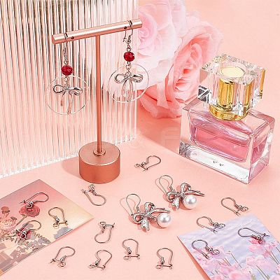 100Pcs 316L Surgical Stainless Steel Hoop Earring Findings STAS-SC0008-52-1