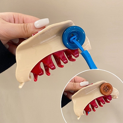 Plastic Claw Hair Clips PW-WGF7A70-01-1