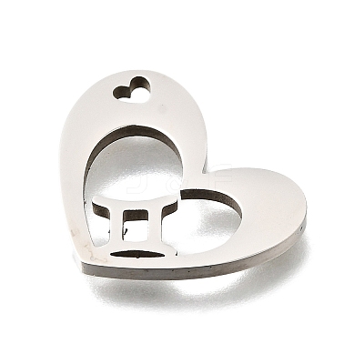 201 Stainless Steel Pendants STAS-A116-01P-03-1