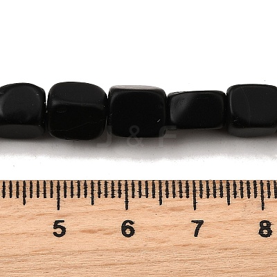 Natural Black Onyx Beads Strands G-F791-C05-1