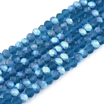 Transparent Glass Beads Strands EGLA-A044-T2mm-MB27-1