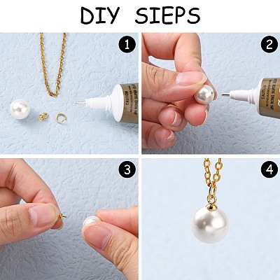 Brass Cup Pearl Peg Bails Pin Pendants KK-H759-29B-G-1
