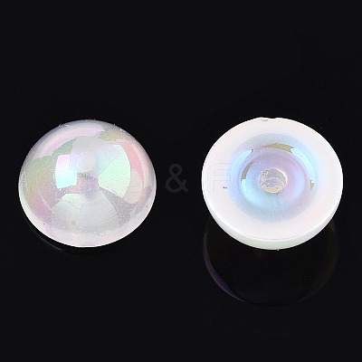 Electroplated ABS Plastic Imitation Pearl Beads KY-N020-09B-01-1