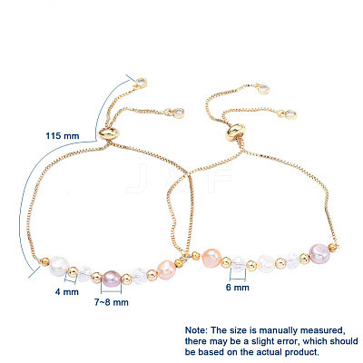 Adjustable Brass Slider Bracelets BJEW-JB05182-1