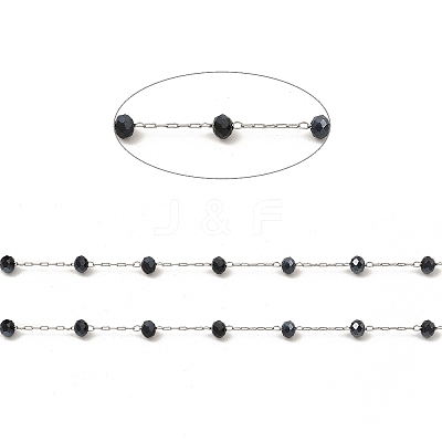Glass Round Beaded Chains CHS-B003-04E-1