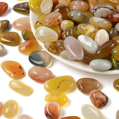 Dyed & Heated Natural Agate Beads G-J402-03C-02-1