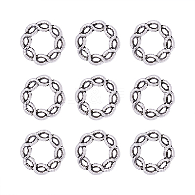 Tibetan Style Alloy Bead Frames TIBEB-TA0001-05-1