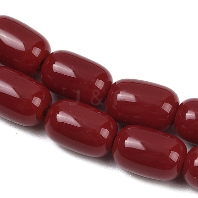Opaque Glass Beads Strands X-GLAA-Z015-02G-1