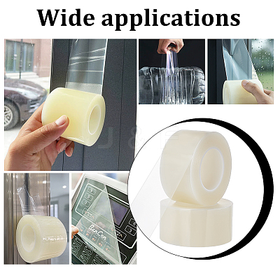 Transparent PVC Protective Film Tape for Watch Jewelry DIY-WH0750-102B-1