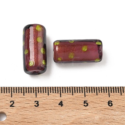 Handmade Gold Sand Lampwork Beads LAMP-G170-01A-1