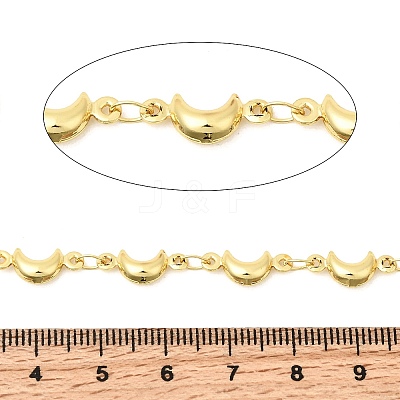 304 Stainless Steel Moon Link Chains CHS-C021-03G-G-1