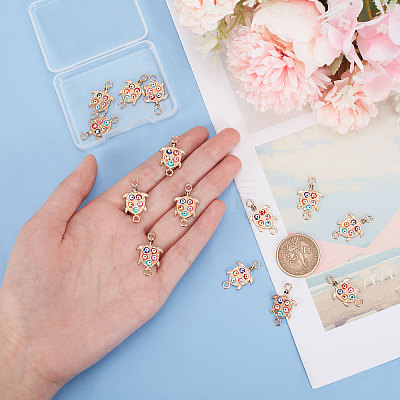 Alloy Enamel Connector Charms ENAM-PH0002-26-1