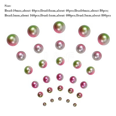 Imitation Pearl Acrylic Beads OACR-PH0001-06A-WH-1