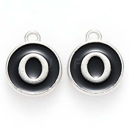 Platinum Plated Alloy Charms LS-ENAM-S118-02O-P-1