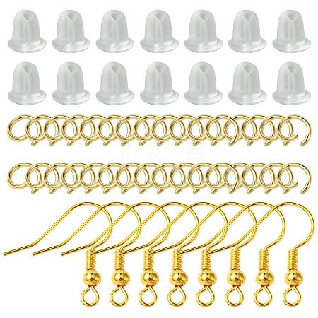 60Pcs Brass Earring Hooks DIY-FS0007-60G-1