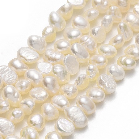 Natural Cultured Freshwater Pearl Beads Strands PEAR-A005-07E-X-1
