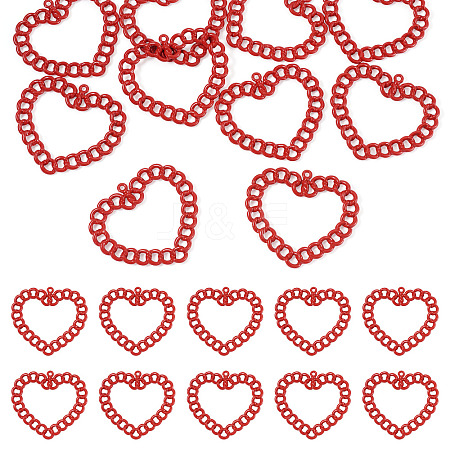 10Pcs Spray Painted Alloy Pendants FIND-TA0010-47A-1