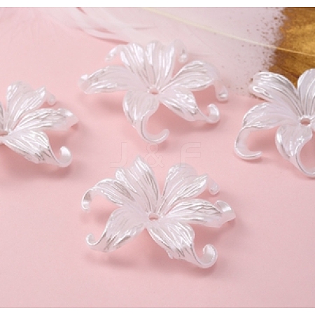 Opaque ABS Plastic Bead Caps LS-FIND-PW0018-01-1