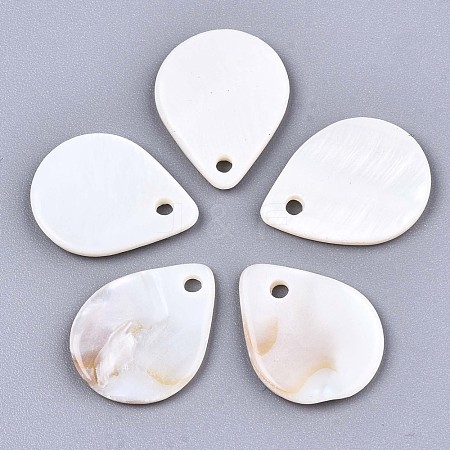 Natural Freshwater Shell Charms X-SHEL-S276-114-1