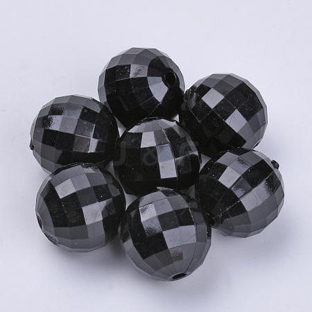 Transparent Acrylic Beads TACR-Q254-6mm-V72-1