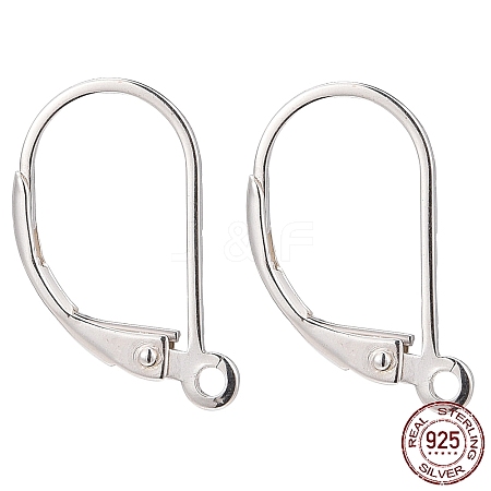 925 Sterling Silver Leverback Earring Findings X-STER-G027-22S-1