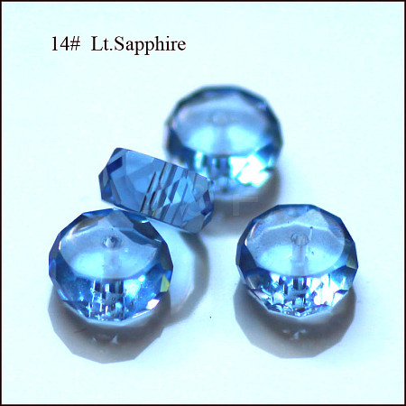 Imitation Austrian Crystal Beads SWAR-F078-4x8mm-14-1