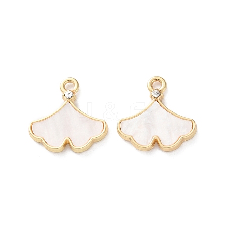 Rack Plating Alloy Acrylic  Pendants FIND-M038-15G-1