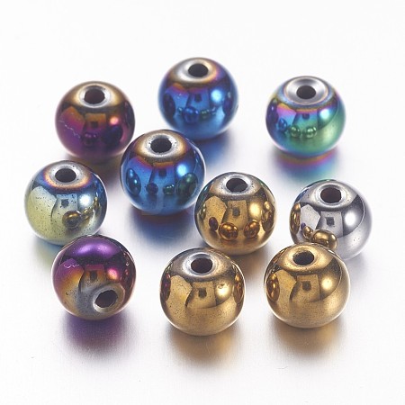 Non-magnetic Synthetic Hematite Beads X-G-S096-8mm-M-1