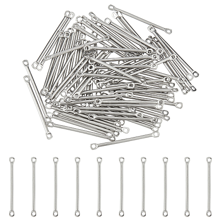 Unicraftale 80Pcs 304 Stainless Steel Connector Charms STAS-UN0054-28-1