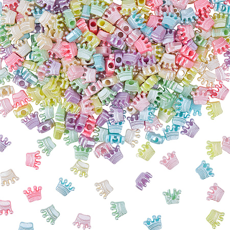 300Pcs Imitation Pearl Acrylic European Beads OACR-SP0002-05-1